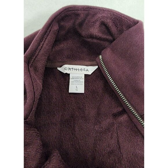 Athleta Cozy Karma Asym Pullover High Neck Sweatshirt Med - Picture 6 of 9